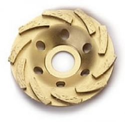 Cup 7"x 5/8-11" Standard Gold Turbo with 24 Segs (Diamond Products 15263)
