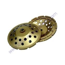 Cup 4" Standard Gold Double Row (Diamond Products 07429)