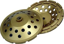 Cup 5" Standard Gold Double Row (Diamond Products 07431)
