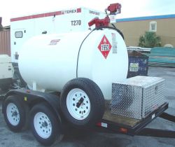 Fuel (Diesel) Tank w/ Trailer, 500 Gallon Double Wall (Model # 500DWTDAEB15GPM3D)