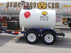 Fuel (Diesel) Tank w/ Trailer, 500 Gallon Single Wall (Model # 500SWTDAEB15GPM3D)