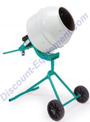 Imer Minuteman II 1126608 Portable Mixer, 5 cu. ft. Steel Drum, 110V/60Hz 0.5 HP Tripod Stand
