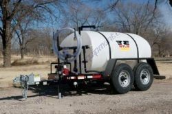 Wylie EXP-800-S Water Trailer 800 Gallon Surge Brakes w/ 2" Gas Pump