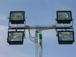 Genie / Terex Set of 4 Aluminum Cast Square Housing Lights