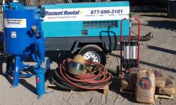 Sandblast Rental Package shown all items that can come with set up **THIS IS NOT A RENTALBLE ITEM"