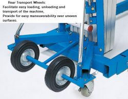 Genie 35848-S, SLA Rear Transport Wheel assembly