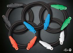 Generator Cable Cam-Lock, 50' Section, 400 Amp (400A/3PH50#4) Each Cable Qty - 1