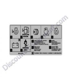 00831294 Decal Maintenance Bomag BPR25-40 Reversible Plate Compactor