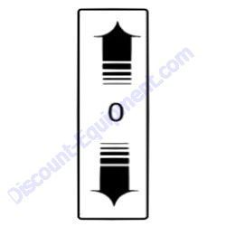 00830085 Decal Travel Lever Bomag BPR25-40 Reversible Plate Compactor