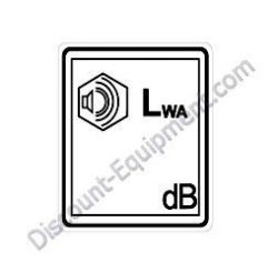 00832654 Decal Guaranteed Sound Capacity Level Bomag BPR25-40 Reversible Plate Compactor