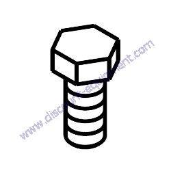 07141044 Hexagon bolt Bomag BPR25-40 Reversible Plate Compactor