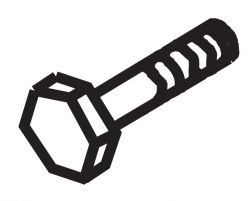 511526 Screw, HHCS 1NC x 8 for Essick EM120H, Whiteman WM120H