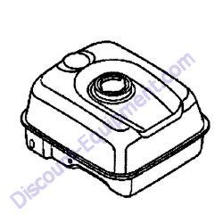 05748938 Fuel tank Bomag BPR35-60 Reversible Plate Compactor