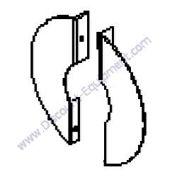0113LA01YU CONTROL HANDLE GEAR GUARD REAR TK Equipment CM9P Concrete Mixer