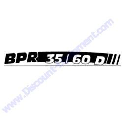 00832814 BPR35/60D Decal Bomag BPR35-60D Reversible Plate Compactor