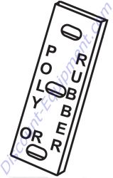 33017-001 Rubber Wiper, Short for Stow MS63