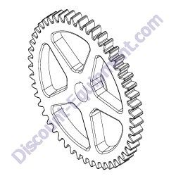 3124005 Gear Z50 (DN 25mm) Genuine Menegotti OEM Mixer Part