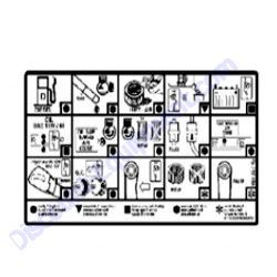 00831247 Decal Maintenance Instructions Bomag BPR70-70D Reversible Plate Compactor