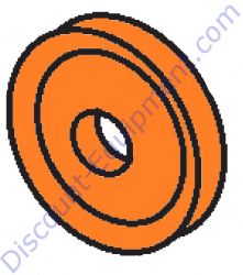 EM98051 Piston Cup Orange Multiquip Mayco C30 Series Concrete Pump
