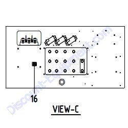 REF #16 - 44311 71900 Terminal Plate 2P Airman SDG400S-8E1 Generator