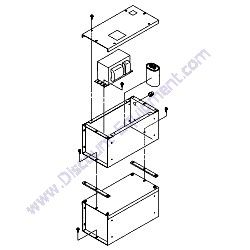 114355GT BALLAST ASSEMBLY 60HZ MH 1KW 120V Terex RL4 Horizontal Mast Light Tower