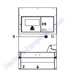 REF #9 - 39178 47610 Plate EMERGENCY STOP Airman SDG400S-8E1 Generator