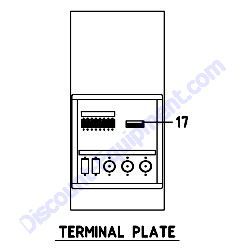 REF #17 - 39178 11740 Plate 2-Wire Terminal Airman SDG400S-8E1 Generator