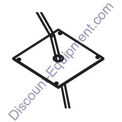 186280 Terex RL4000 Plate Coil Cord Cab Mount