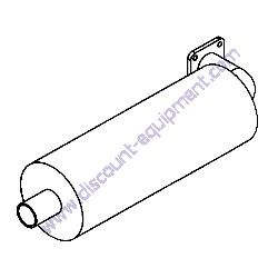 865276GT MUFFLER KUBOTA Terex RL4 Horizontal Mast Light Tower
