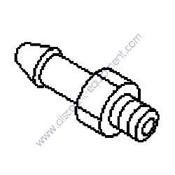 898590GT HOSE FITTING PIPE/BARB Terex RL4 Horizontal Mast Light Tower