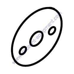 116056GT GASKET LIGHT SOCKET Terex RL4 Vertical Mast Light Tower