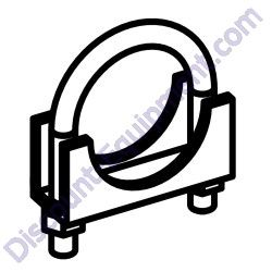 14731 CLAMP MUFFLER 1-5/8" MBW MM60 Mortar Plaster Mixer