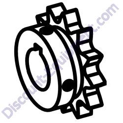 18029 SPROCKET H5012 1" BORE MBW MM60 Mortar Plaster Mixer
