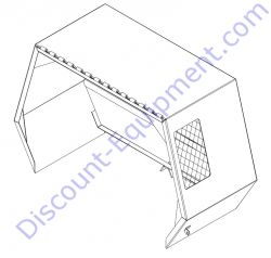 127-1686 (ST44380-2) Cowl Assy Moveable for Toro/Stone Mixers