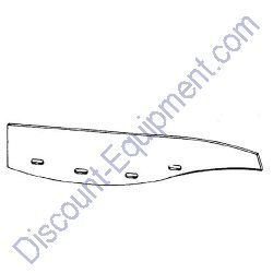 ST28198 Plaster Blade Curved Plated TPE (Not required steel blade option) for Toro/Stone Mixers