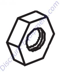 ST80375 Locknut 3/4 JPS Muffler Adapter for Toro/Stone Mixers