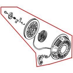 28400ZE2W02ZB (28400ZE2W01ZB) STARTER ASSY RECOIL BLK for Honda Engines