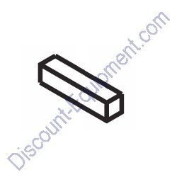 500275 SQUARE KEY 1/4" X 40 MM for Stow Concrete Mixers