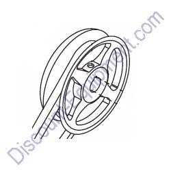 514060 UPPER PULLEY for Stow Concrete Mixers