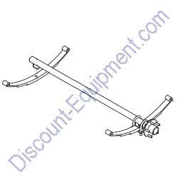 A0000414753 (12207) Axle 3500LB 56SC 68.5TC Generac Magnum Light Tower