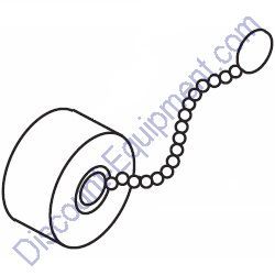 12410 (15404) Cap Receptacle w/ Chain Generac Magnum Light Tower