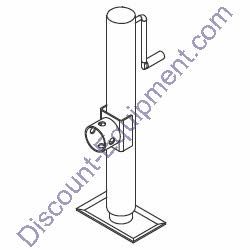 13050 (11978) Jack Assembly 2000 lb. Side Wind Generac Magnum Light Tower