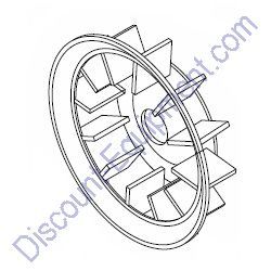 16421 Generator fan blade 6KW (model 332) Generac Magnum Light Tower