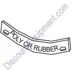 EM202929 BLADE SIDE RUBBER Multiquip Essick EM70 Whiteman WM70 Mortar Mixers