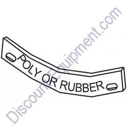 EM507497 BLADE, SIDE, POLY for Multiquip Mortar Mixers