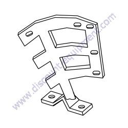 EM202899 PADDLE ARM TOW END for Multiquip Mortar Mixers