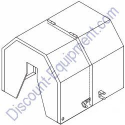 514964 CABINET, ENGINE W/DECALS for Multiquip Mortar Mixers