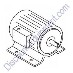 EM939228 5 HP 1 PHASE ELECT MOTOR for Multiquip Mortar Mixers