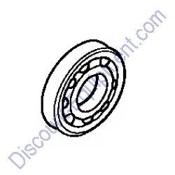 961006205000 BEARING, RADIAL BALL, 6205 for Honda Engines