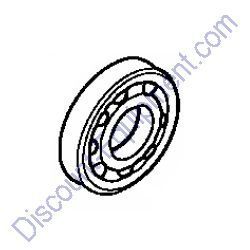 961006206000 BEARING, RADIAL BALL, 6206 for Honda Engines